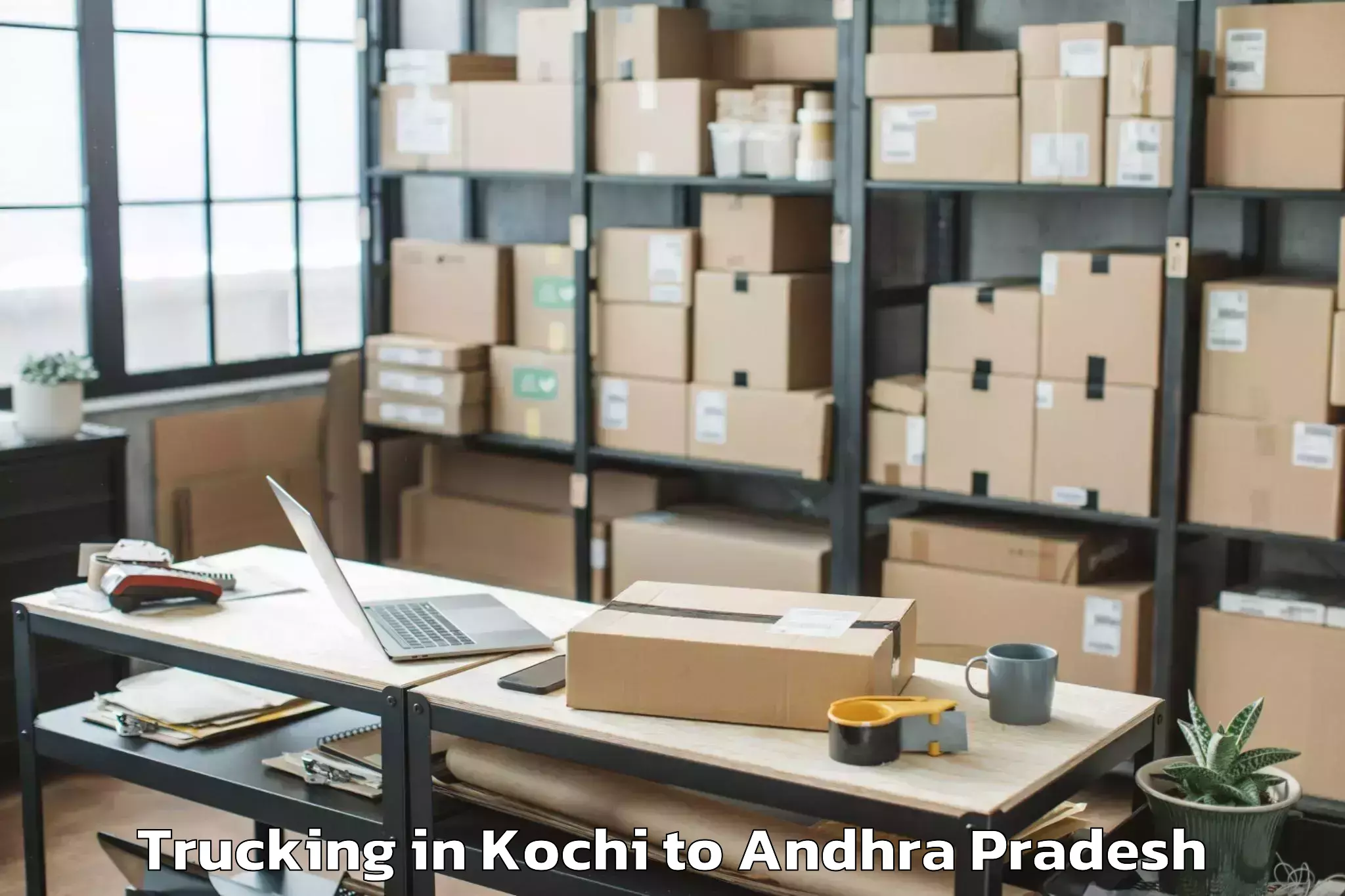 Expert Kochi to Kakinada Rural Trucking